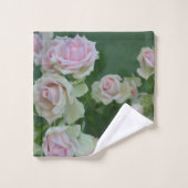 Beau jardin rose clair roses (Gant de toilette)