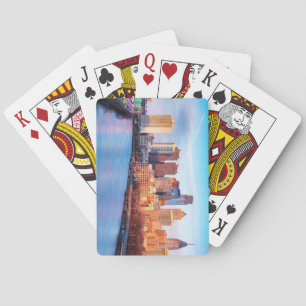Beau Jeu de Cartes à Décor de Paysage Extérieur