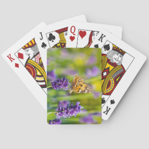 Beau jeu de cartes à jouer pour nourrir les papill