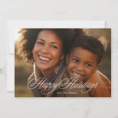 Beau Joyeux Carte photo de calligraphie (Devant)