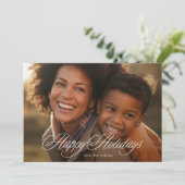 Beau Joyeux Carte photo de calligraphie (Debout devant)