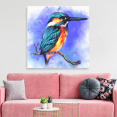 Beau Kingfisher Oiseau Peinture toile Imprimer (Insitu(Salon))