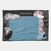 Beau Kitty Rose Garden 2022 Calendrier Serviette (Horizontal)