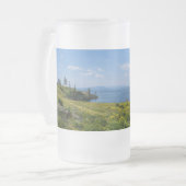 Beau Lac de Yellowstone Frosted Glass Beer Mug (Devant gauche)