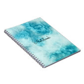 beau livre artsy de marbre bleu de texture de (Côté Droit)