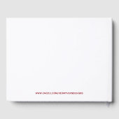 Beau Livre d'or Red Poinsettias (Verso)