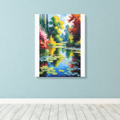 Beau marais toile d'été Mur Art (Insitu (Plancher de Bois))