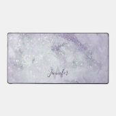 Beau marbre violet et Parties scintillant Monogram (Recto)