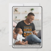 Beau Mari Floral Carte photo de la Fête du Père (Dos)