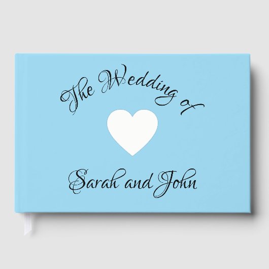 Beau mariage argent Foil Guestbook (Recto)