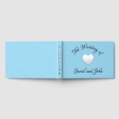 Beau mariage argent Foil Guestbook (Complet)