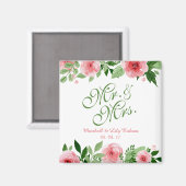 Beau Mariage Floral Personnalisé | Magnet (Recto/Verso)