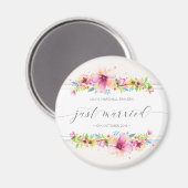 Beau Mariage juste marié | Aimant de réfrigérateur (Recto/Verso)