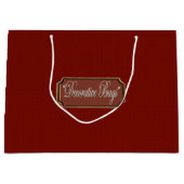 Beau Maroon Grand Sac Cadeau (Devant)