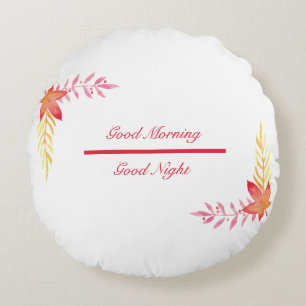 Beau Matin et Belle Nuit Coussin À Jeu Rond (16")