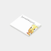 Beau "merci" des notes de post-it (Incliné)