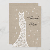 Beau Merci d'hiver Burlap (Devant / Derrière)