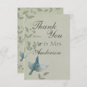 Beau Merci d'oiseaux bleus (Devant / Derrière)