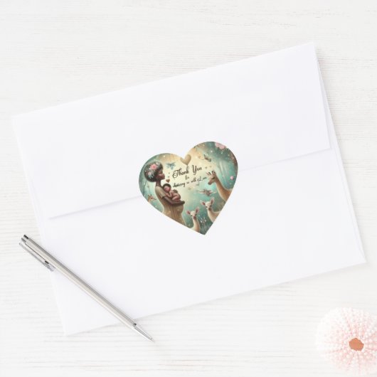 Beau Merci Stickers Africains (Enveloppe)
