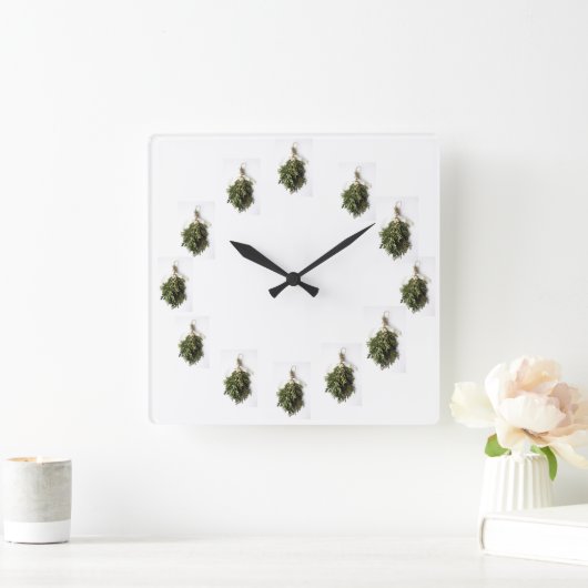 "BEAU MISTLETOE" HORLOGE DE NOËL (Maison)