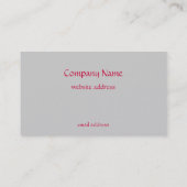 Beau modèle de carte de visite de regard de (Dos)