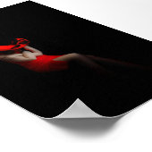 BEAU MODÈLE EN ROUGE POSTER (Coin)
