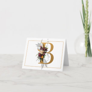 BEAU MONOGRAMME D'OR ET DE FLEURS B