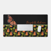 Beau Motif à papillon orange avec nom (Clavier et souris)