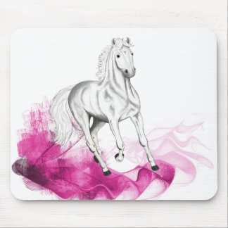 beau motif de cheval, tapis de souris