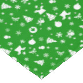 Beau motif de Noël sur nappe verte (Angle)