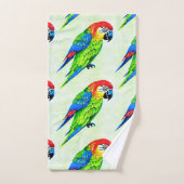 Beau Motif de perroquet coloré (Serviette à main)