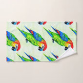 Beau Motif de perroquet coloré (Serviette à main)
