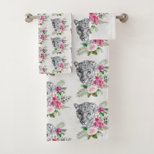 Beau Motif de portrait de tête de léopard (En situation)