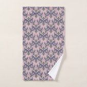 Beau motif ethnique de Damas pointillisme (Serviette à main)