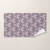 Beau motif ethnique de Damas pointillisme (Serviette à main)