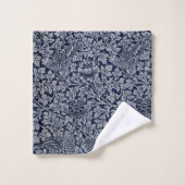 Beau motif floral Fleurs d'oiseaux Blue Anemone (Gant de toilette)