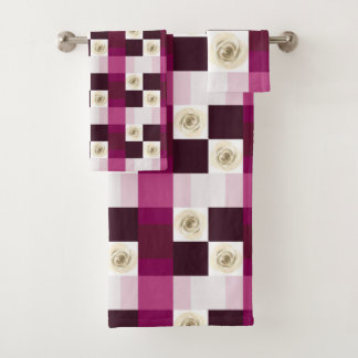 Beau motif romantique rose floral rose