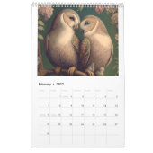 Beau Oiseau Art 2026 Calendrier (Feb 2027)