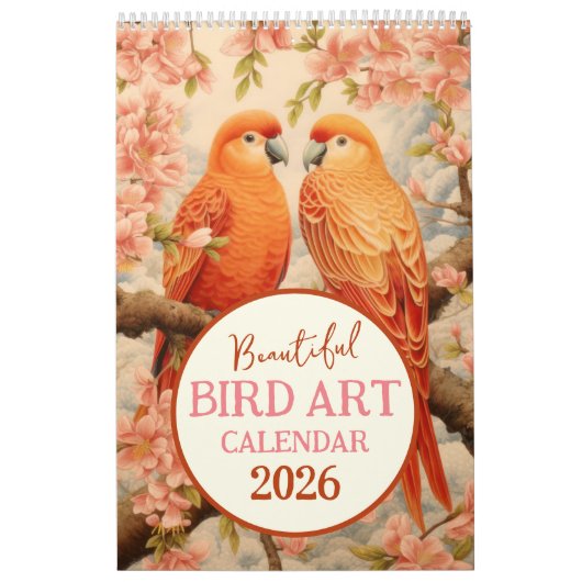 Beau Oiseau Art 2026 Calendrier (Protection)