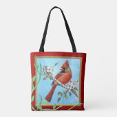 Beau oiseau cardinal sur un Sac fourre-tout de bra (Dos)