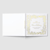 Beau Or Floral Frame Baptême (Complet)