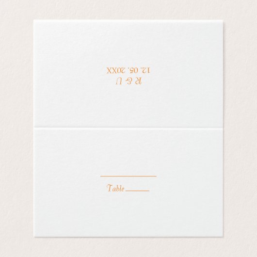 Beau orange et blanc (Outside Unfolded)