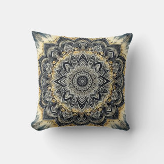 Beau Oreiller Mandala à Cravate-Dye