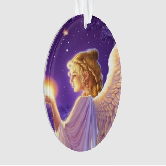 Beau ornement d'ange désirant (devant)