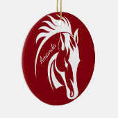 Beau Ornement de Cheval Blanc (Droite)