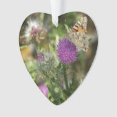 Beau ornement de coeur papillon (devant)