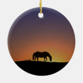 Beau Ornement de Noël du Cheval du Sud-Ouest (Dos)