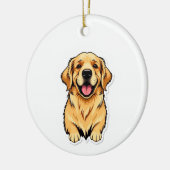 Beau Ornement Golden Retriever (Gauche)