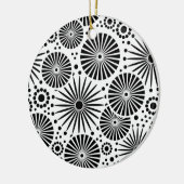 Beau ornement rétro noir et blanc (Gauche)