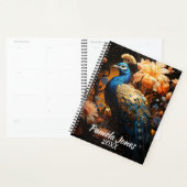 Beau paon avec fleurs (Devant avec enveloppe)